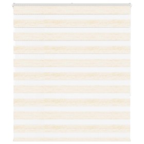 Estor cebra beige mármol tejido ancho 130,9 cm poliéster de , Persianas y estores - Ref: Foro24-4014658, Precio: 34,56 €, Des...