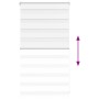 Estor cebra blanco 70x100 cm tejido ancho 65,9 cm poliéster de , Persianas y estores - Ref: Foro24-4014723, Precio: 24,07 €, ...