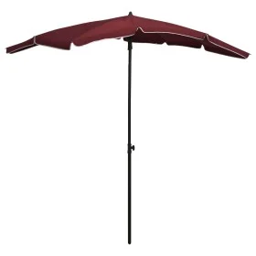 Gartenschirm mit burgunderrotem Mast 200x130 cm von vidaXL, Sonnenschirme - Ref: Foro24-315555, Preis: 37,73 €, Rabatt: %