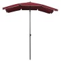 Sombrilla de jardín con poste burdeos rojo 200x130 cm de vidaXL, Sombrillas - Ref: Foro24-315555, Precio: 35,51 €, Descuento: %
