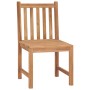 Silla de jardín 2 unidades madera maciza de teca de vidaXL, Sillas de jardín - Ref: Foro24-315611, Precio: 219,52 €, Descuent...