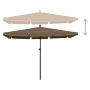 Sombrilla de jardín con palo gris taupe 210x140 cm de vidaXL, Sombrillas - Ref: Foro24-315546, Precio: 40,69 €, Descuento: %