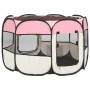 Parque de perros plegable bolsa de transporte rosa 90x90x58 cm de vidaXL, Casetas y cercados para perros - Ref: Foro24-171009...