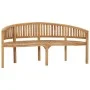 Banco banana de madera maciza de teca 180 cm de vidaXL, Bancos de jardín - Ref: Foro24-310494, Precio: 298,35 €, Descuento: %