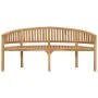 Banco banana de madera maciza de teca 180 cm de vidaXL, Bancos de jardín - Ref: Foro24-310494, Precio: 298,35 €, Descuento: %