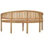 Banco banana de madera maciza de teca 180 cm de vidaXL, Bancos de jardín - Ref: Foro24-310494, Precio: 298,35 €, Descuento: %