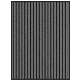 Felpudo a rayas negro y gris 90x120 cm de , Felpudos - Ref: Foro24-4105595, Precio: 30,18 €, Descuento: %