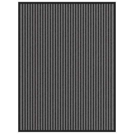 Felpudo a rayas negro y gris 90x120 cm de , Felpudos - Ref: Foro24-4105595, Precio: 30,18 €, Descuento: %