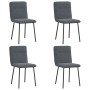 Sillas de comedor 4 unidades terciopelo gris oscuro de , Sillas de comedor - Ref: Foro24-3315310, Precio: 169,74 €, Descuento: %