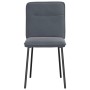 Sillas de comedor 4 unidades terciopelo gris oscuro de , Sillas de comedor - Ref: Foro24-3315310, Precio: 169,74 €, Descuento: %