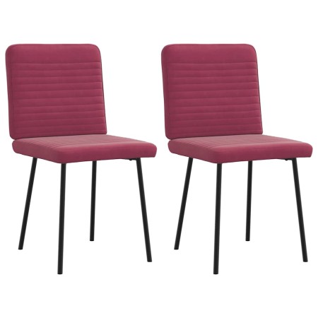 Sillas de comedor 2 unidades terciopelo rojo tinto de , Sillas de comedor - Ref: Foro24-4101138, Precio: 88,91 €, Descuento: %