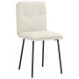Sillas de comedor 6 unidades de terciopelo crema de , Sillas de comedor - Ref: Foro24-3315688, Precio: 259,55 €, Descuento: %