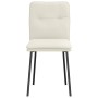Sillas de comedor 6 unidades de terciopelo crema de , Sillas de comedor - Ref: Foro24-3315688, Precio: 259,55 €, Descuento: %
