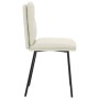 Sillas de comedor 6 unidades de terciopelo crema de , Sillas de comedor - Ref: Foro24-3315688, Precio: 259,55 €, Descuento: %