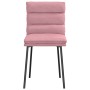 Sillas de comedor 4 unidades terciopelo rosa de , Sillas de comedor - Ref: Foro24-3315386, Precio: 183,00 €, Descuento: %