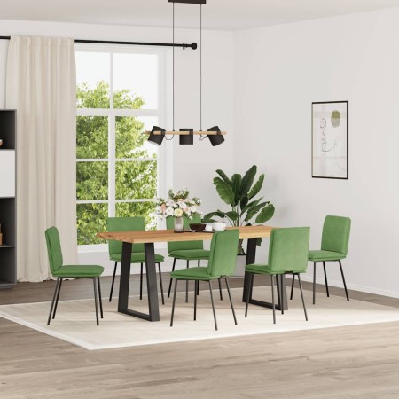 Sillas de comedor 6 unidades terciopelo verde claro de , Sillas de comedor - Ref: Foro24-3315617, Precio: 264,23 €, Descuento: %