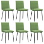 Sillas de comedor 6 unidades terciopelo verde claro de , Sillas de comedor - Ref: Foro24-3315617, Precio: 264,23 €, Descuento: %