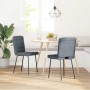 Sillas de comedor 2 unidades terciopelo gris oscuro de , Sillas de comedor - Ref: Foro24-4101081, Precio: 91,44 €, Descuento: %