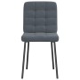 Sillas de comedor 2 unidades terciopelo gris oscuro de , Sillas de comedor - Ref: Foro24-4101081, Precio: 91,44 €, Descuento: %