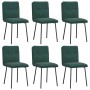 Sillas de comedor 6 unidades terciopelo verde oscuro de , Sillas de comedor - Ref: Foro24-3315681, Precio: 256,75 €, Descuent...