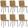 Sillas de comedor 6 unidades terciopelo marrón de , Sillas de comedor - Ref: Foro24-3315511, Precio: 252,25 €, Descuento: %