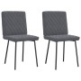 Sillas de comedor 2 unidades terciopelo gris oscuro de , Sillas de comedor - Ref: Foro24-4101104, Precio: 87,10 €, Descuento: %