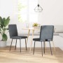 Sillas de comedor 2 unidades terciopelo gris oscuro de , Sillas de comedor - Ref: Foro24-4101104, Precio: 87,10 €, Descuento: %