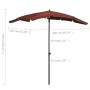 Sombrilla de jardín con poste terracota 200x130 cm de vidaXL, Sombrillas - Ref: Foro24-315556, Precio: 38,48 €, Descuento: %