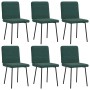Sillas de comedor 6 unidades terciopelo verde oscuro de , Sillas de comedor - Ref: Foro24-3315505, Precio: 251,16 €, Descuent...