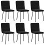Silla de comedor 6 unidades terciopelo negro de , Sillas de comedor - Ref: Foro24-3315585, Precio: 252,67 €, Descuento: %