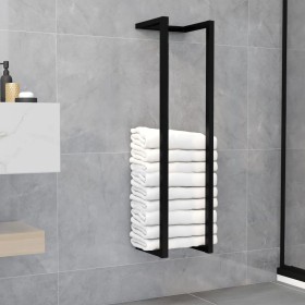 Toallero de hierro negro 25x20x95 cm de vidaXL, Toalleros - Ref: Foro24-325918, Precio: 29,35 €, Descuento: %
