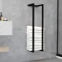 Toallero de hierro negro 25x20x95 cm de vidaXL, Toalleros - Ref: Foro24-325918, Precio: 28,86 €, Descuento: %