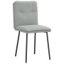 Sillas de comedor 4 unidades terciopelo gris claro de , Sillas de comedor - Ref: Foro24-3315409, Precio: 173,83 €, Descuento: %