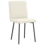 Sillas de comedor 2 unidades terciopelo crema de , Sillas de comedor - Ref: Foro24-4101112, Precio: 108,56 €, Descuento: %