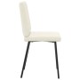 Sillas de comedor 2 unidades terciopelo crema de , Sillas de comedor - Ref: Foro24-4101112, Precio: 108,56 €, Descuento: %