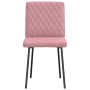 Sillas de comedor 6 unidades terciopelo rosa de , Sillas de comedor - Ref: Foro24-3315477, Precio: 249,03 €, Descuento: %