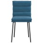 Sillas de comedor 4 unidades terciopelo azul de , Sillas de comedor - Ref: Foro24-3315392, Precio: 194,22 €, Descuento: %