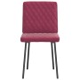 Sillas de comedor 4 unidades terciopelo rojo tinto de , Sillas de comedor - Ref: Foro24-3315208, Precio: 167,11 €, Descuento: %