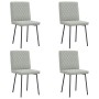 Sillas de comedor 4 unidades terciopelo gris claro de , Sillas de comedor - Ref: Foro24-3315203, Precio: 168,42 €, Descuento: %