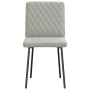 Sillas de comedor 4 unidades terciopelo gris claro de , Sillas de comedor - Ref: Foro24-3315203, Precio: 168,42 €, Descuento: %