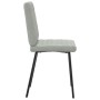 Sillas de comedor 4 unidades terciopelo gris claro de , Sillas de comedor - Ref: Foro24-3315203, Precio: 168,42 €, Descuento: %