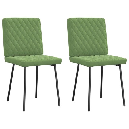 Sillas de comedor 2 unidades terciopelo verde claro de , Sillas de comedor - Ref: Foro24-4101106, Precio: 86,43 €, Descuento: %