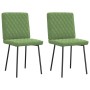 Sillas de comedor 2 unidades terciopelo verde claro de , Sillas de comedor - Ref: Foro24-4101106, Precio: 86,43 €, Descuento: %