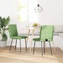 Sillas de comedor 2 unidades terciopelo verde claro de , Sillas de comedor - Ref: Foro24-4101106, Precio: 86,43 €, Descuento: %