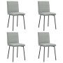 Sillas de comedor 4 unidades terciopelo gris claro de , Sillas de comedor - Ref: Foro24-3315344, Precio: 179,04 €, Descuento: %