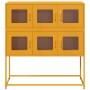 Aparador de acero laminado en frío amarillo 100,5x39x107 cm de , Aparadores - Ref: Foro24-853425, Precio: 138,87 €, Descuento: %