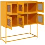 Aparador de acero laminado en frío amarillo 100,5x39x107 cm de , Aparadores - Ref: Foro24-853425, Precio: 138,87 €, Descuento: %