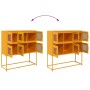 Aparador de acero laminado en frío amarillo 100,5x39x107 cm de , Aparadores - Ref: Foro24-853425, Precio: 138,87 €, Descuento: %