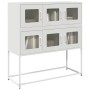 Aparador de acero laminado en frío blanco 100,5x39x107 cm de , Aparadores - Ref: Foro24-853427, Precio: 138,87 €, Descuento: %