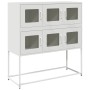 Aparador de acero laminado en frío blanco 100,5x39x107 cm de , Aparadores - Ref: Foro24-853427, Precio: 138,87 €, Descuento: %